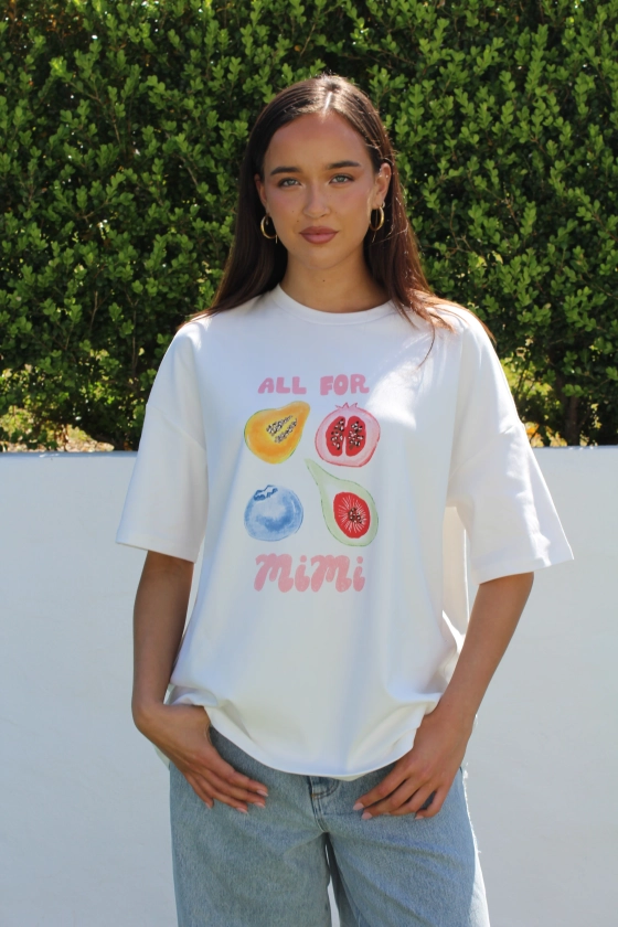 Fruit Graphic Oversized Tee