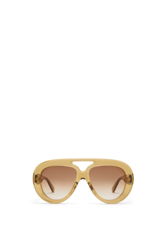 Round Spoiler Aviator sunglasses