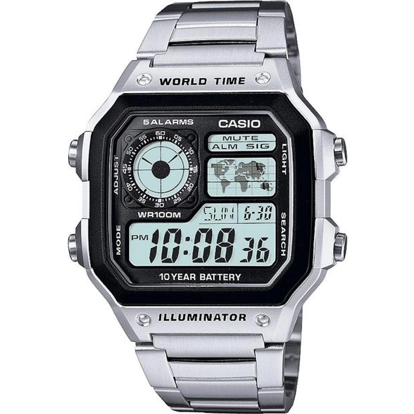 Buy Casio Men's Illuminator Stainless Steel Bracelet Watch | Men's watches | Argos
