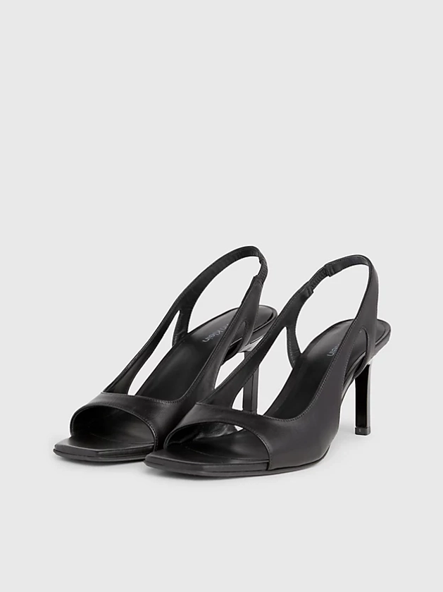 Leather Slingback Stiletto Sandals Calvin Klein® | HW0HW01982BEH