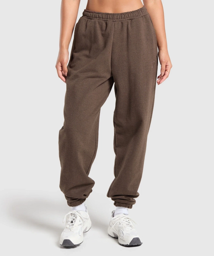 Gymshark Rest Day Sweats Joggers - Cozy Brown Marl