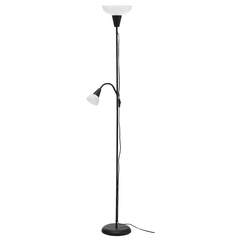 TÅGARP Lampadaire/liseuse - noir/blanc