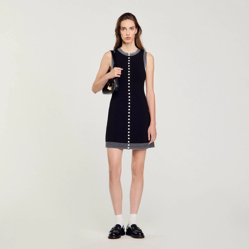 Short button-up dress | Sandro US