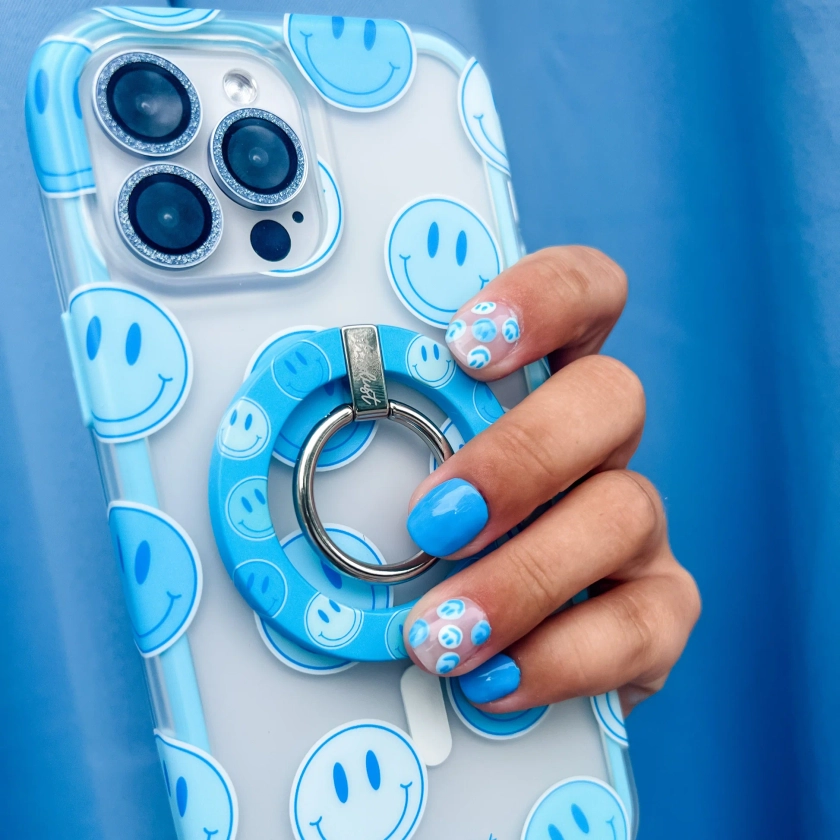 Blue Smileys MagSafe iPhone Case