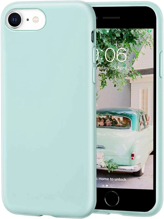 Amazon.com: IceSword iPhone SE 3 Case 2022 [Upgraded]/ iPhone SE 2020 (2nd Gen)/ iPhone 7/ iPhone 8 Silicone Case Mint Green, Liquid Silicone Gel Rubber Cover, Drop Protection 4.7" inch iPhone SE 3 - Mint Green : Cell Phones & Accessories
