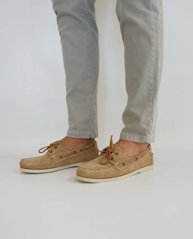 Sand Suede Boat Shoes