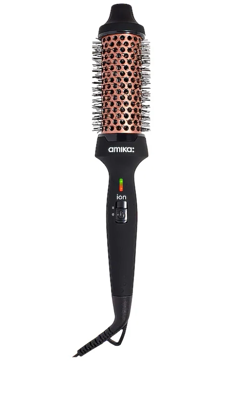 amika Blowout Babe Thermal Brush in Black & Rose Gold | REVOLVE