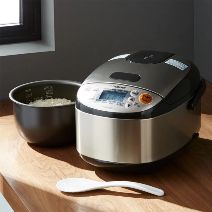 Zojirushi Rice Cooker, 3-Cup: NS-LGC05 + Reviews | Crate & Barrel