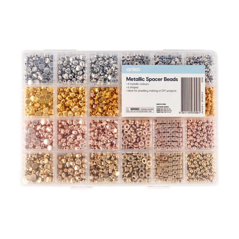 Metallic Spacer Beads