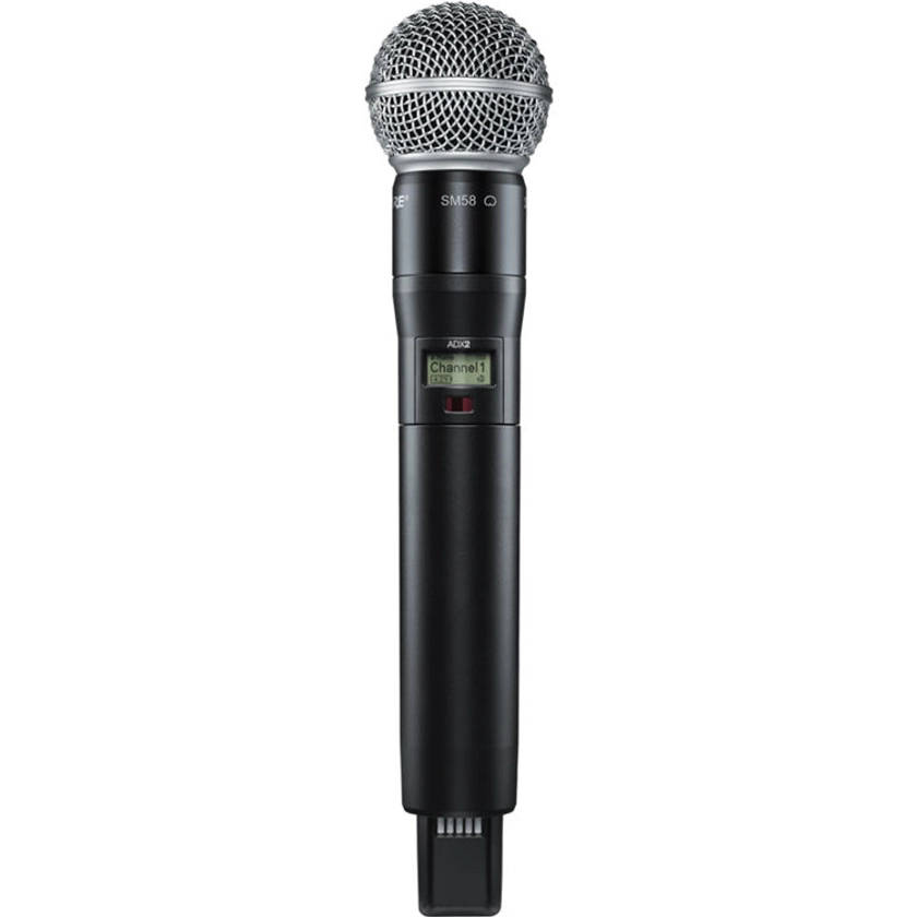 Shure ADX2/SM58 Digital Handheld Wireless Microphone Transmitter with SM58 Capsule (G57: 470 to 616 MHz)