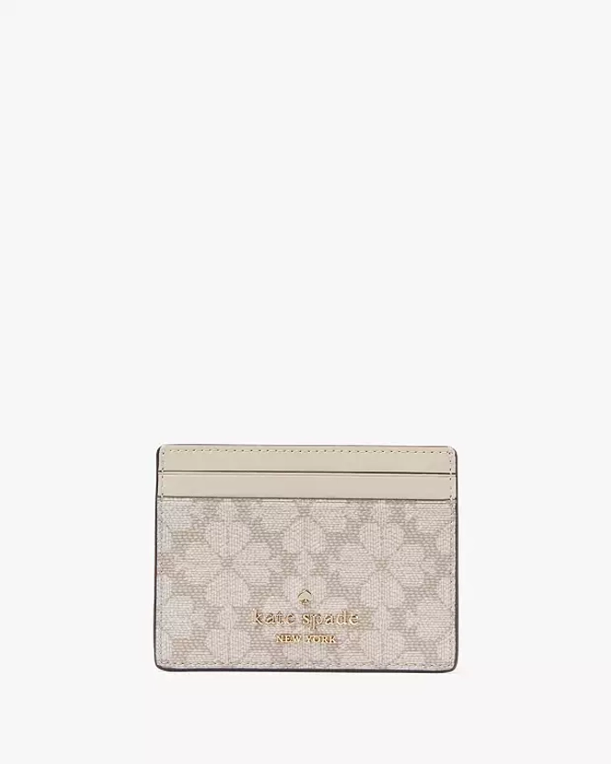 Signature Spade Flower Small Slim Card Holder | Kate Spade GB