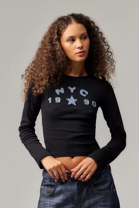 BDG NYC 1990 Long-Sleeved T-Shirt