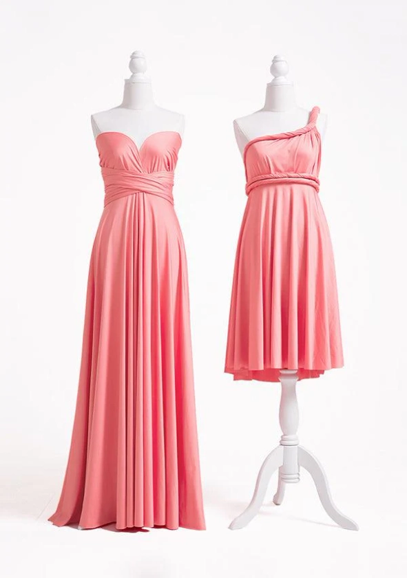 Robe Convertible Infinity Dress Rose Corail