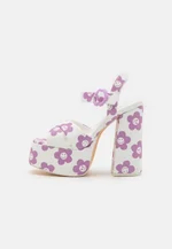 Koi Footwear MINOR MIRACLE PLATFORM HEELS - Sandales à talons hauts - white/purple/blanc - ZALANDO.FR