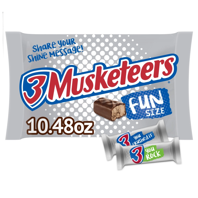 3 Musketeers Barras de Chocolate de Tamaño Divertido - Bolsa de 10.48 oz