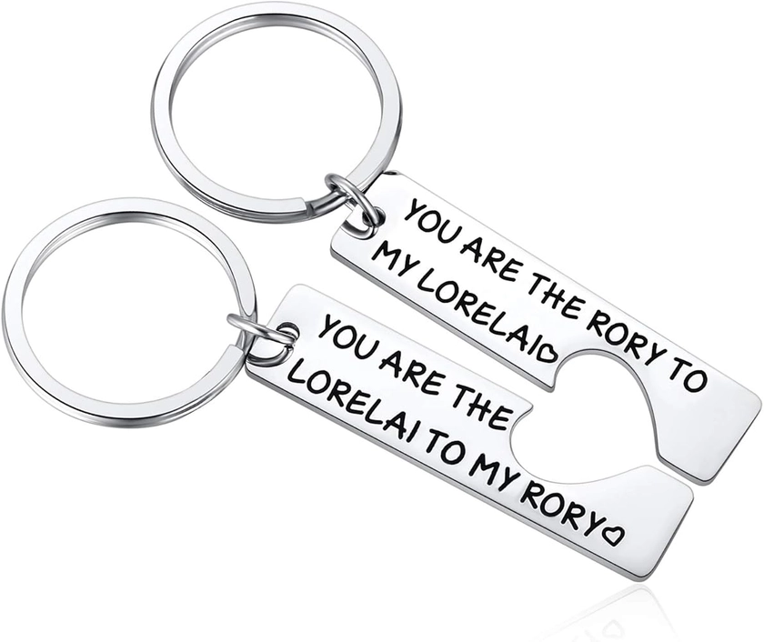 Amazon.com: 2pcs You're The Lorelai To My Rory Keychain Set Gilmore Girls Inspired Mother Daughter Matching Gift for Valentine's Day Mother's Day Christmas Birthday : Clothing, Shoes & Jewelry