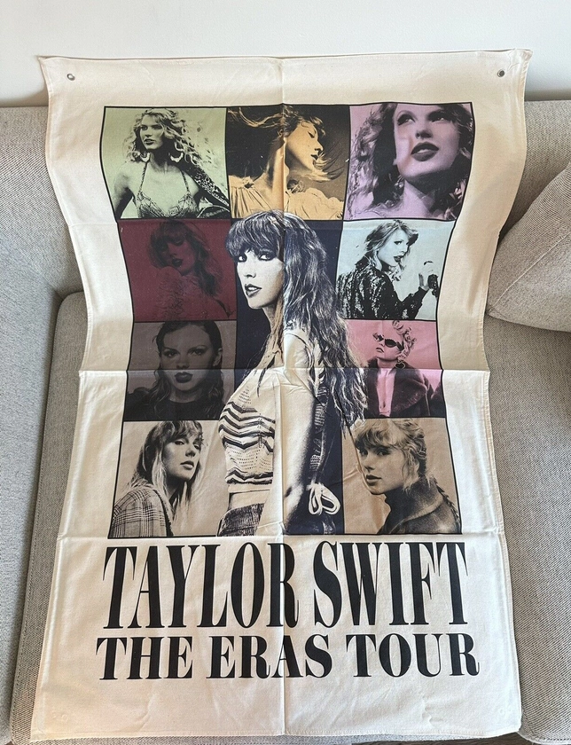 Taylor Swift 2023 Eras Tour Authentic Official Canvas Tapestry Brand New 31 x 47