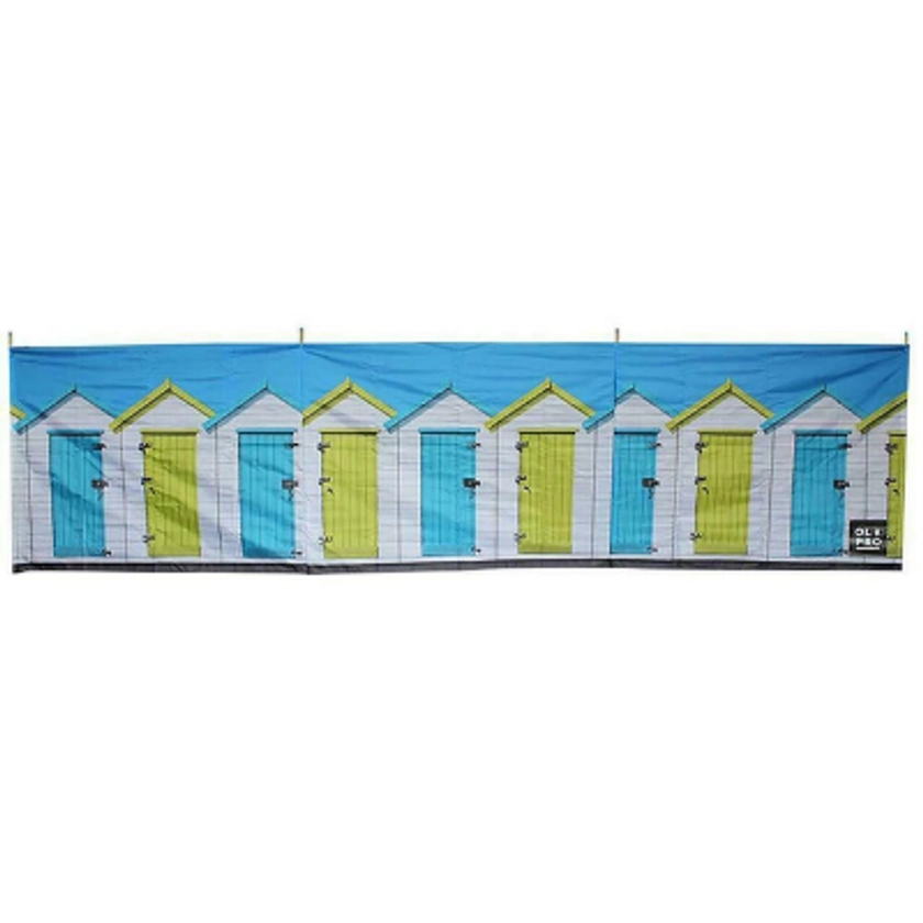 Beach Huts 4 Pole Compact Windbreak (Steel Poles)