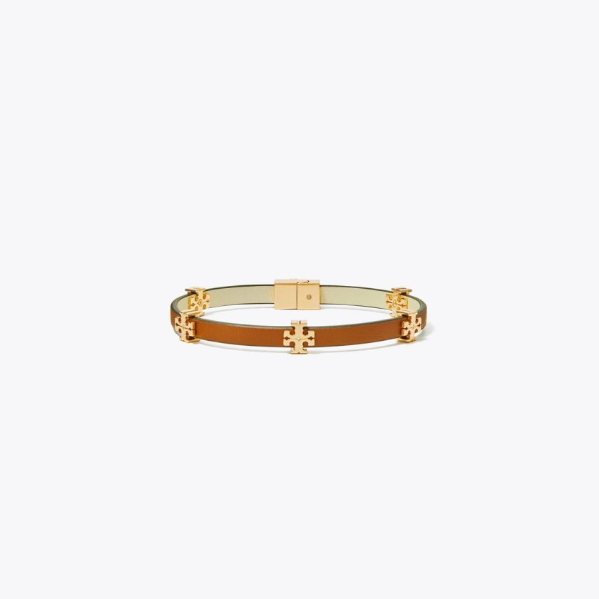 Eleanor Leather Bracelet: Women's Designer Bracelets | Tory Burch