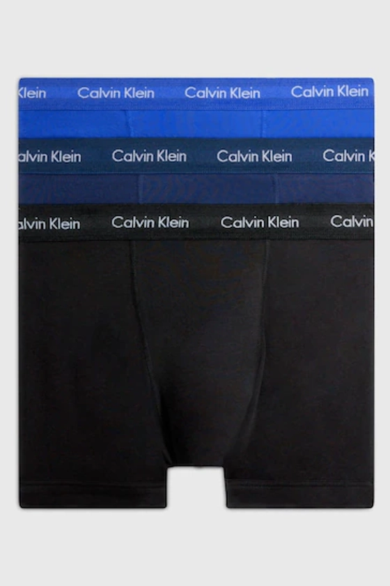 Buy Calvin Klein Blue/Black Trunks 3 Pack from the Next UK online shop