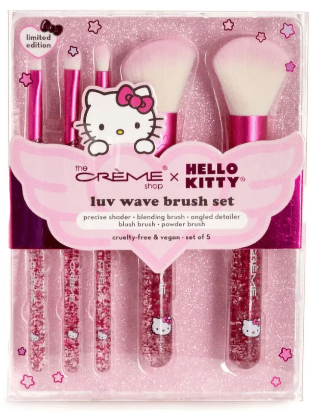 The Crème Shop - Hello Kitty Luv Wave Brush (5pc)