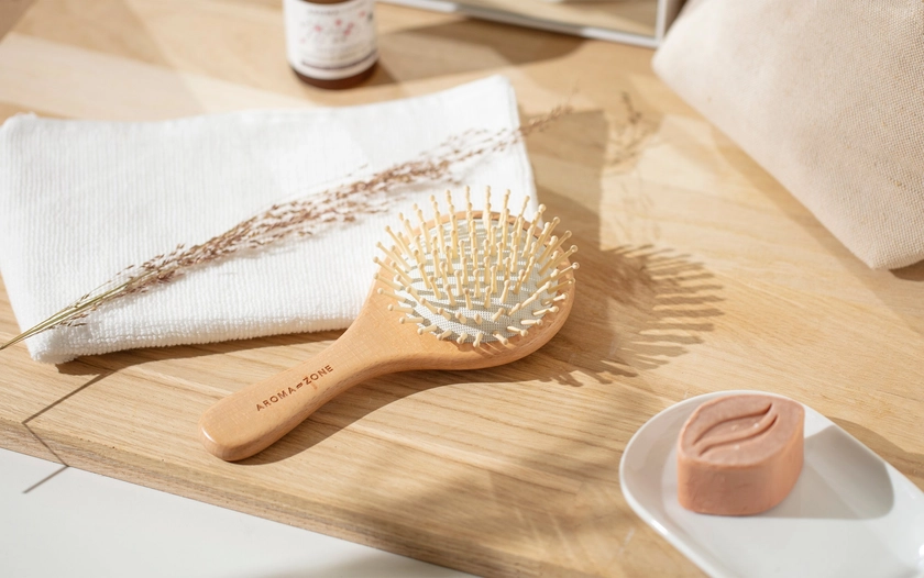 Brosse à cheveux en bois de hêtre