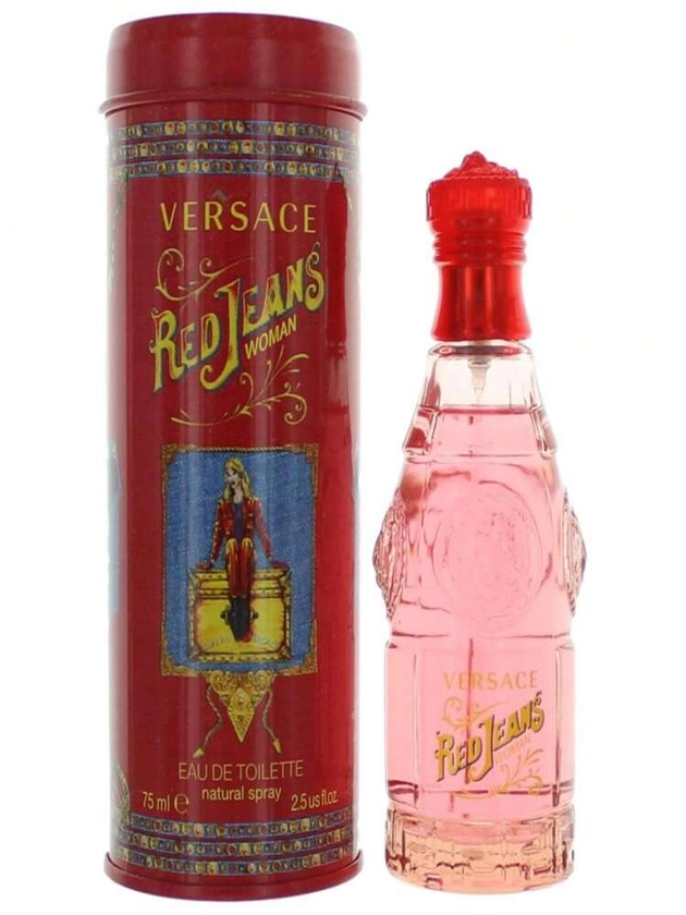 Versace Red Jeans By Versace, 2.5 Oz EDT Spray For Women