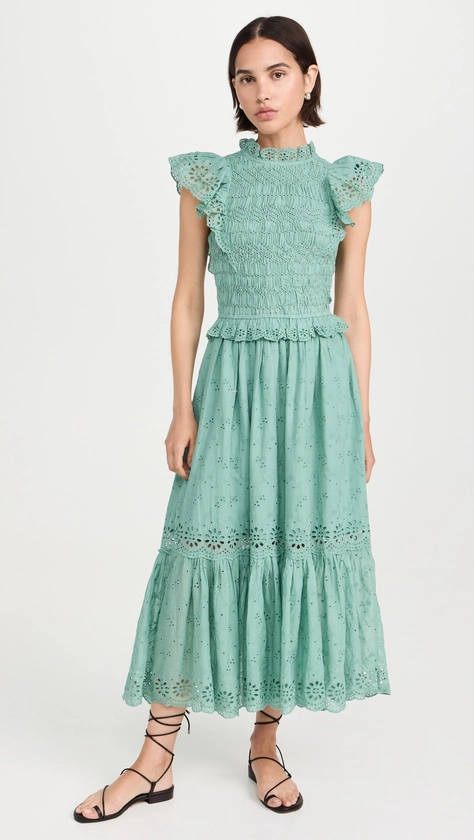 Sea Veronique Embroidery Flutter Dress | Shopbop