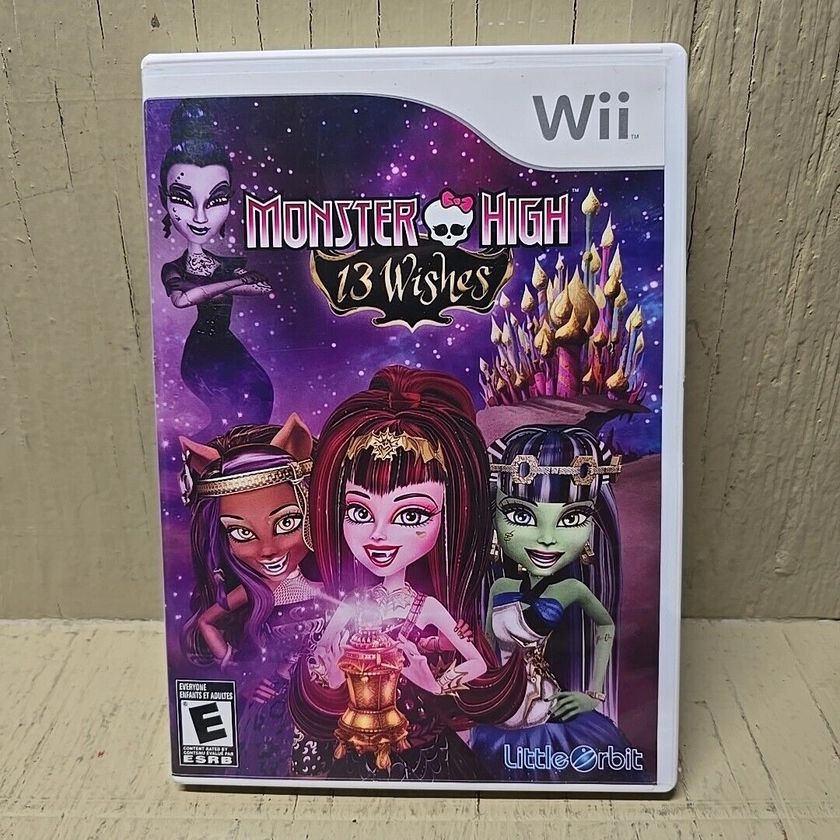 Monster High: 13 Wishes. Nintendo Wii. Complete With Manual And Disc