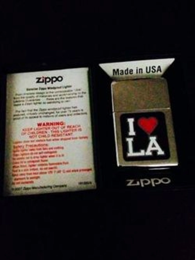 Genuine Zippo 'I Love LA' Lighter | #677704784