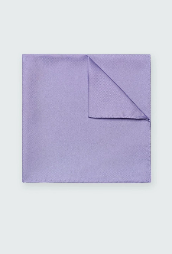 Deep Lilac Silk Pocket Square