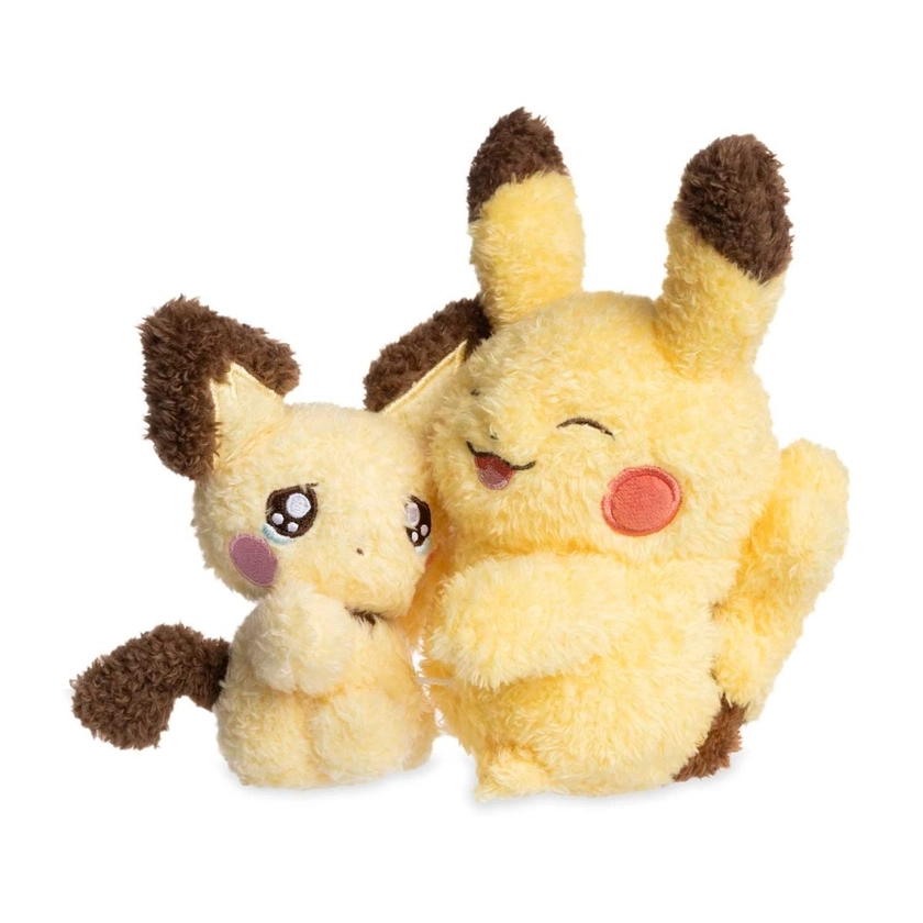 Pichu & Pikachu Pokémon Sweet Support Plush - 7 In.