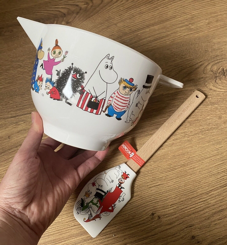 Martinex Moomin Bowl And Spatula For Baking Size M BNWT