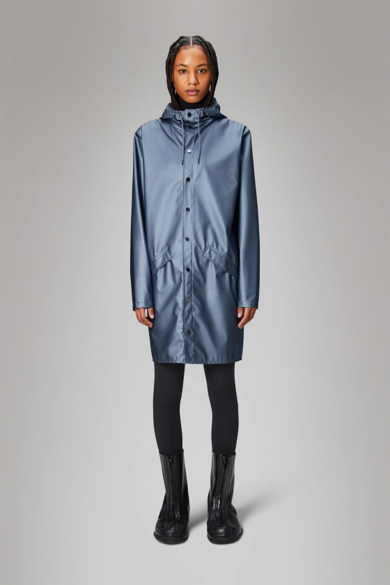 Rains® Long Jacket in Bay for $150 | Free Shipping