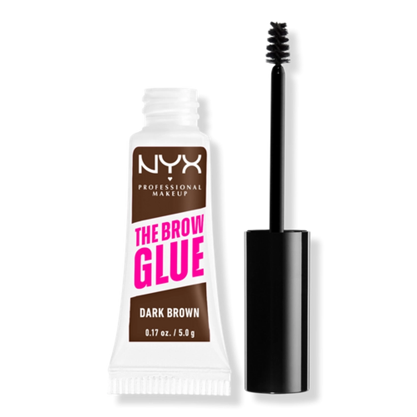 Dark Brown The Brow Glue Laminating Setting Gel - NYX Professional Makeup | Ulta Beauty