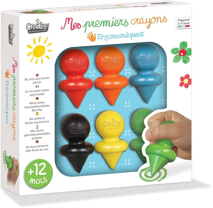 Crea Lign' Coffret Loisir Créatif - Mes premiers crayons - Dès 12 mois - CL175