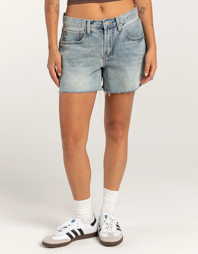 RSQ Womens Low Rise Baggy Carpenter Shorts - LIGHT WASH | Tillys