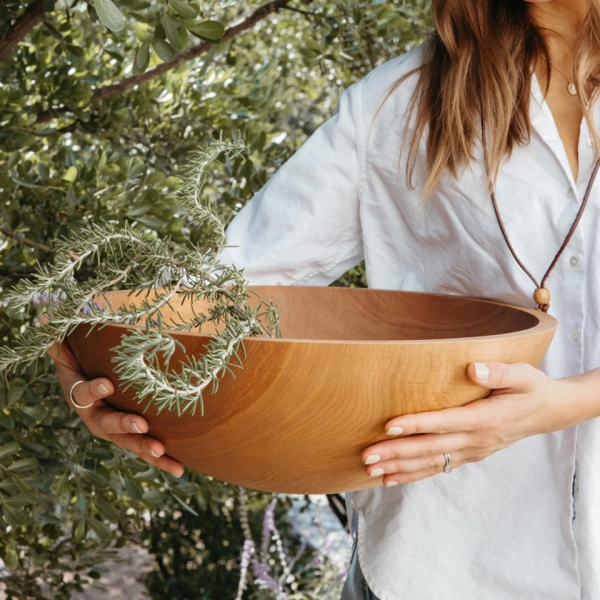 Large Wood Salad Bowl