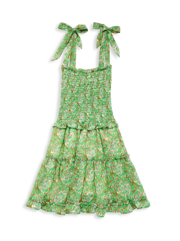 Shop Miss Behave Girl's Brooke Smocked Ruffle Dress | Saks Fifth Avenue
