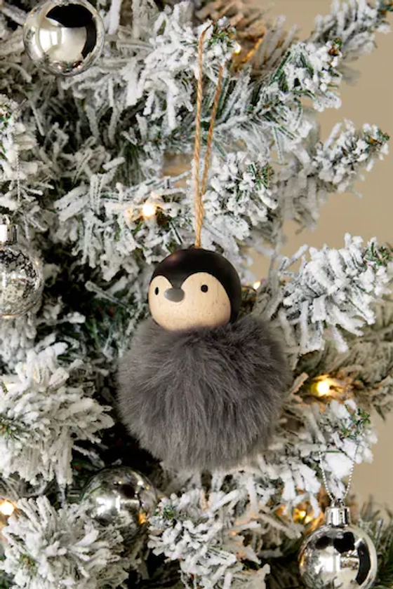 Buy Penguin Pom Pom Christmas Bauble from the Next UK online shop