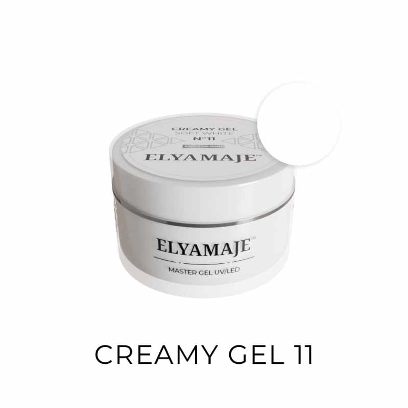 Soft White n° 11 - Gel de construction - Creamy Gel UV LED - ElyaMaje