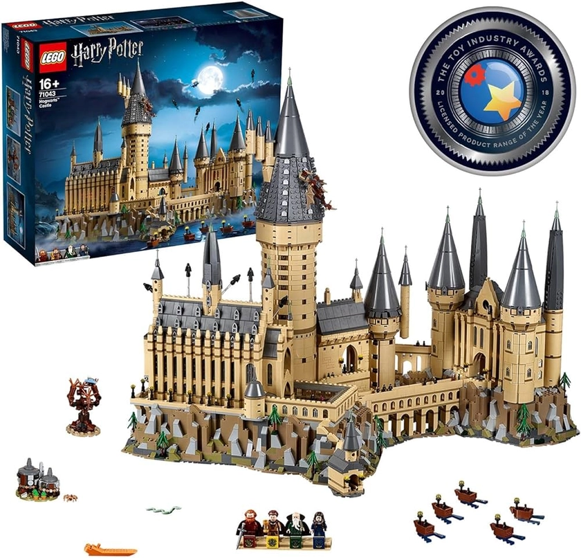 LEGO 71043 Harry Potter Le château de Poudlard, Jouet, avec Saule Cogneur, la Chambre des Secrets, et Cabane de Hagrid, Inclut 27 Figurines, Dès 16 Ans, Idée Cadeau pour Les Mamans Fans de la Saga