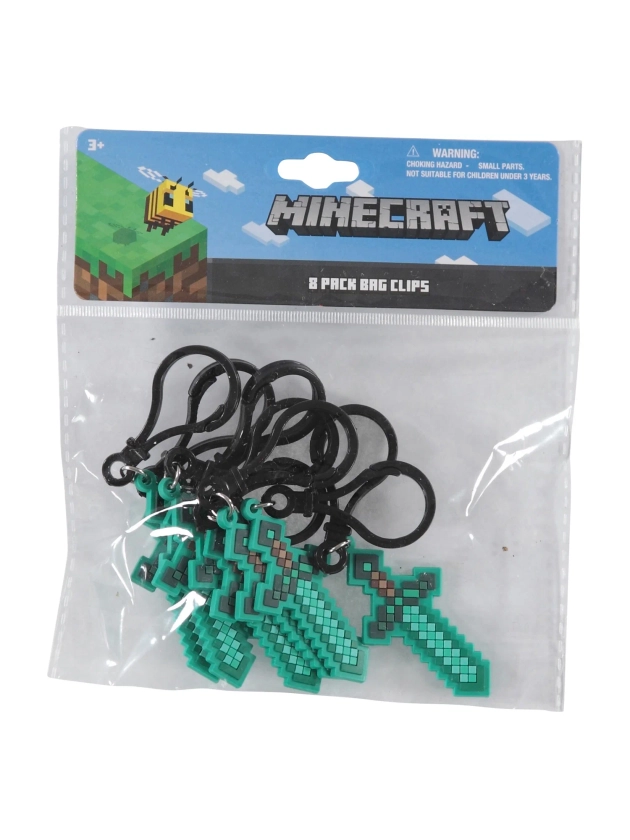 Minecraft Rubber Keychains, Party Favor 8 Pack - Walmart.com