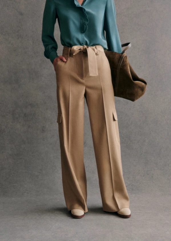 Pantalon Gildo - Beige - Laine - Sézane