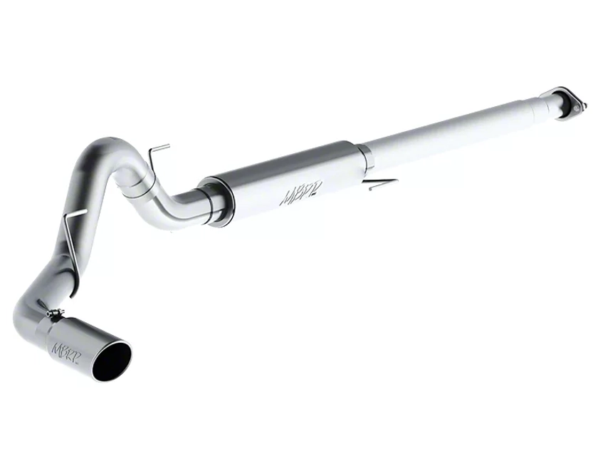 MBRP F-150 4 in. Installer Series Single Exhaust System - Side Exit S5259AL (15-20 2.7L EcoBoost F-150)