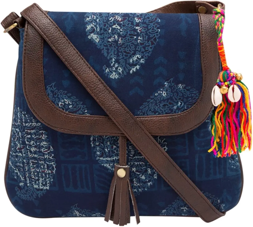 Vivinkaa Women's Sling Bag (Blue) : Amazon.in: Fashion