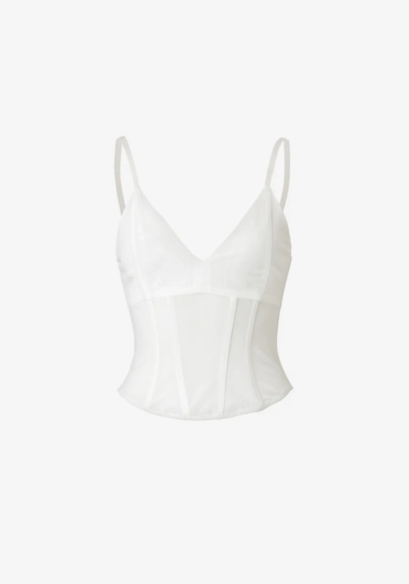 OMEGA BUSTIER IN WHITE | TOPS | VIKTORIA & WOODS - Viktoria & Woods