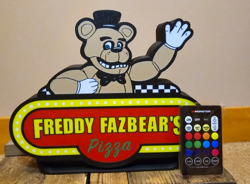 Five Nights at Freddy's 3D Printed Light Box - Etsy