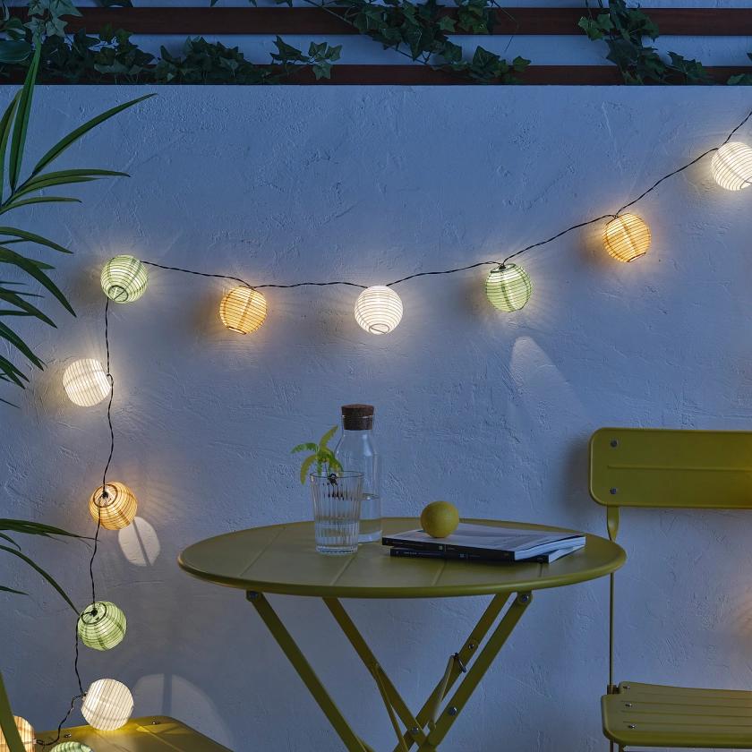 SOLVINDEN guirlande lumineuse à LED 24 amp, extérieur/énergie solaire multicolore - IKEA