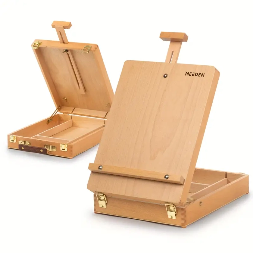 Wood Art Easel Storage Box College   - Temu